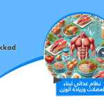 نظام غذائي لبناء العضلات وزيادة الوزن خطوة بخطوة